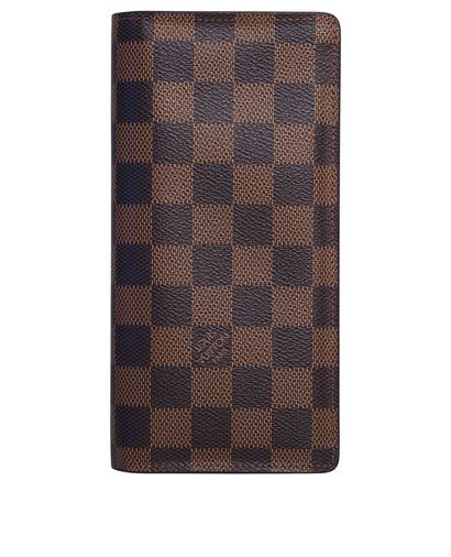 Louis Vuitton Damier Ebene Brazza Wallet, front view